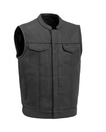Gilet Moto Cuir Zolki SOA Heritage 