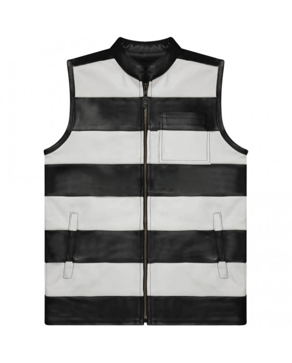 Gilet Japan Moto Prison Cuir Zolki