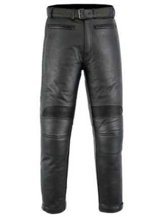Pantalon Moto Cuir Sobre Zolki Homme