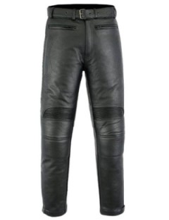 Pantalon Moto Cuir Sobre Zolki Homme