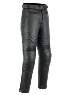 Pantalon Moto Cuir Sobre Zolki Homme