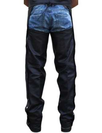 Pantalon Cuir Homme Biker Chaps Moto