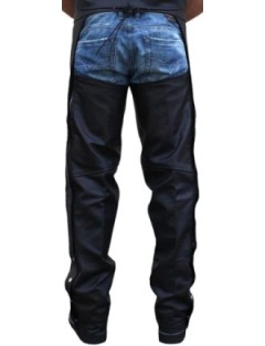 Pantalon Cuir Homme Biker Chaps Moto
