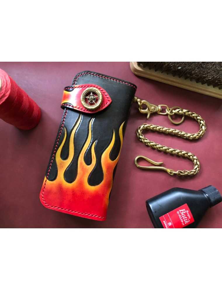 Sacoche Cuir Fourche Noir Western Sangles Custom