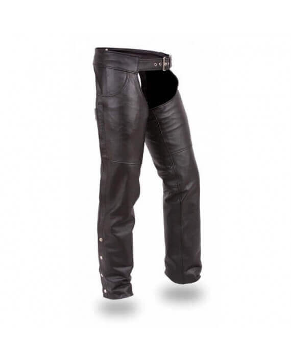 Pantalon Cuir Homme Biker Chaps Moto