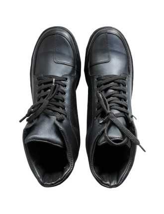 Baskets Moto Homme Cuir