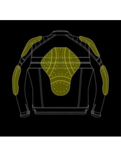 Blouson Vintage Cuir Moto Vert Noir Zolki