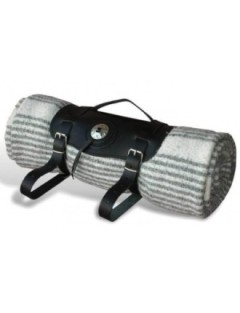 Sacoche Cuir Fourche Sangle Motard Noir