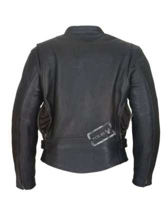 Blouson Moto Cuir Noir Homme Zolki