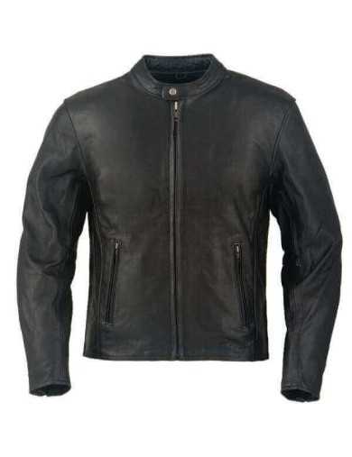 Blouson Moto Homme Cuir Sobre Noir