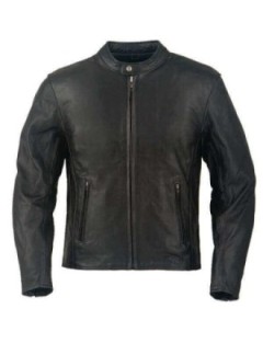 Blouson Moto Homme Cuir Sobre Noir