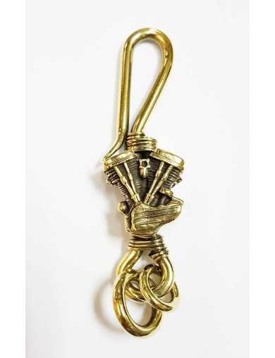 Porte Clé Laiton Moto Biker