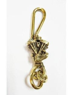 Porte Clé Laiton Moto Biker