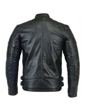 Veste Moto Homme Cuir Style Anglais