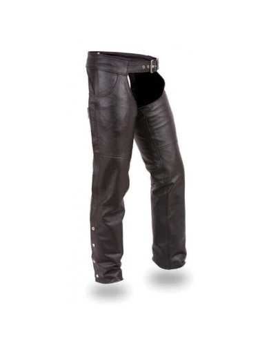Pantalon Cuir Homme Biker Chaps Moto
