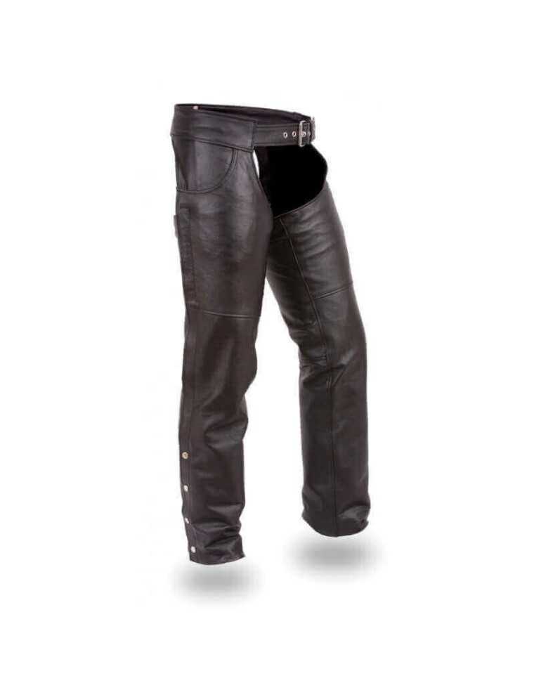 Pantalon Cuir Homme Biker Chaps Moto