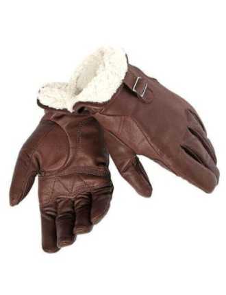 Gant Moto Cuir Kevlar Marron