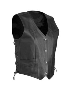 Gilet Biker Cuir Zolki