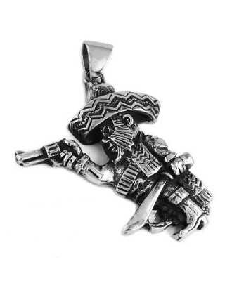 Pendentif Acier Biker