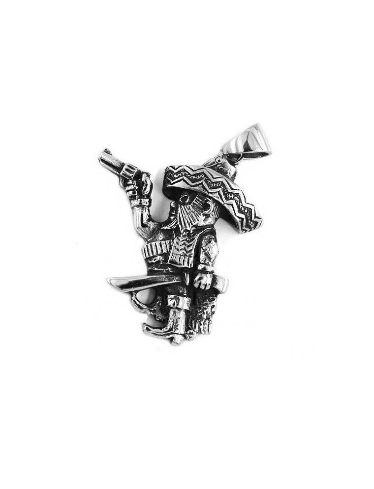 Pendentif Acier Biker