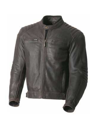 Blouson Moto Marron Vieilli Homme