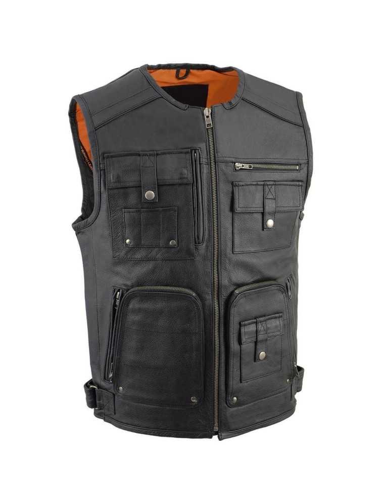 Gilet Moto Multi Pockets Homme Zolki