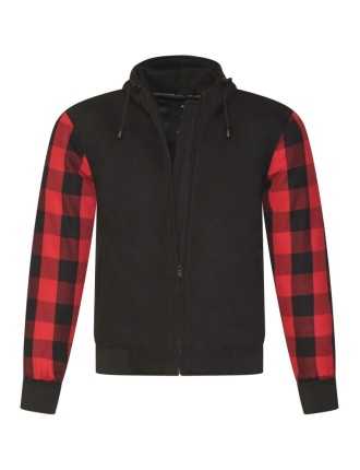 Blouson Moto Rouge Noir Kevlar