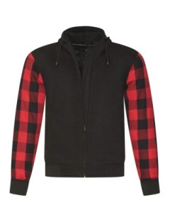 Blouson Moto Rouge Noir Kevlar