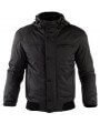 Blouson Moto Capuche Hoodie Noir Zolki