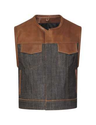 Gilet Cuir Jacket Son's Zolki