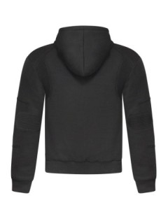 Blouson Moto Kevlar Capuche Noir Zolki