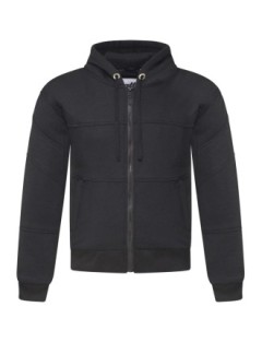 Blouson Moto Hoodie Noir Zolki