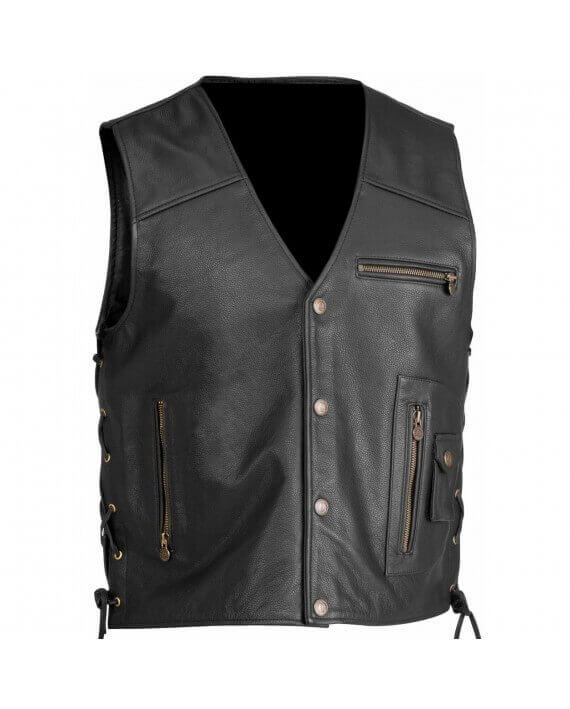 Gilet Moto, Bolero, Biker, Country, Cut Cuir, Harley Davidson, HD