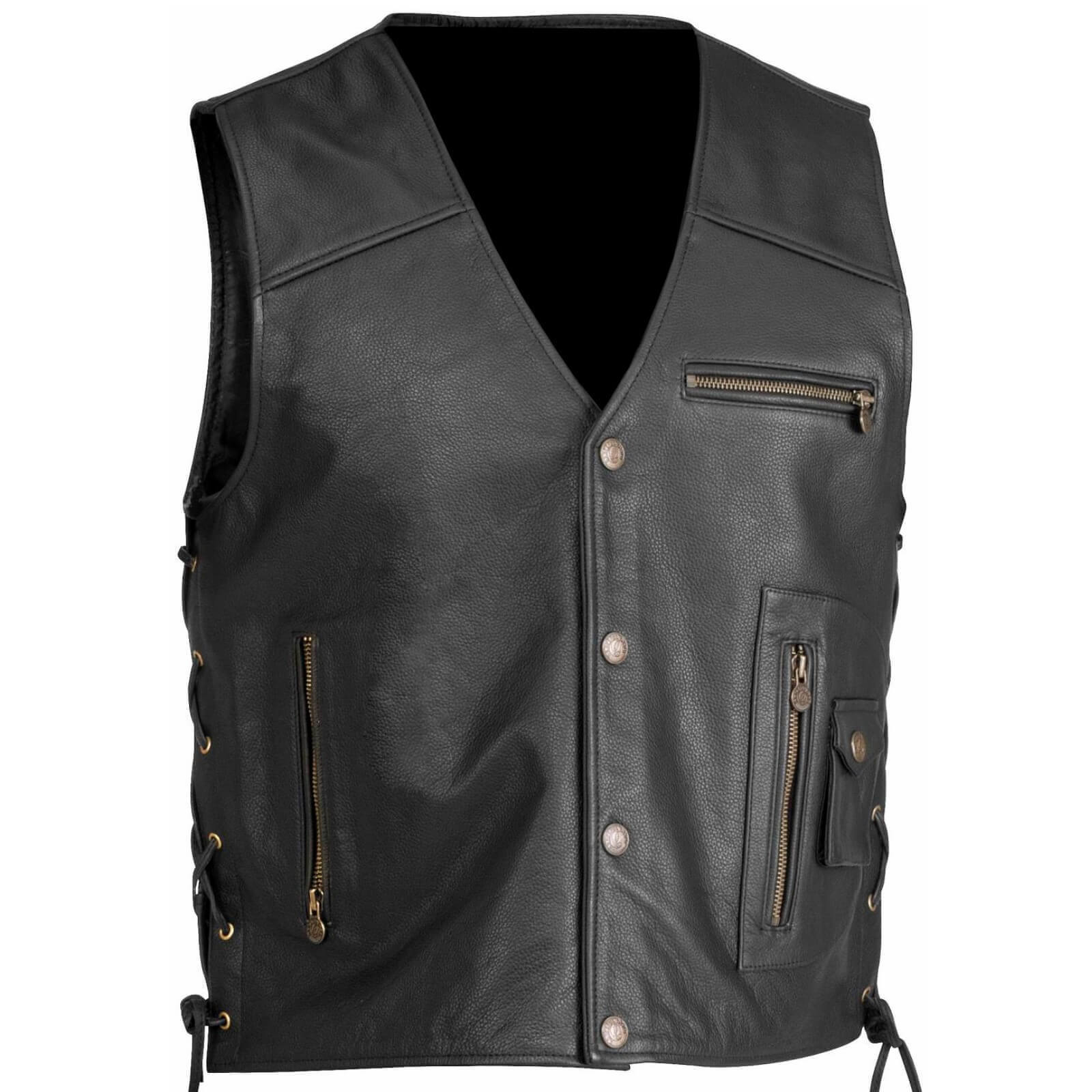 gilet cuir harley