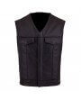 Gilet Col en V Cuir Moto SOA vachette