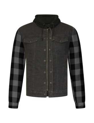 Blouson Moto Capcuhe Gris Kevlar Zolki