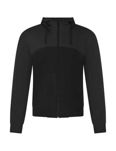 Hoodie Capuche Moto Kevlar Noir Zolki