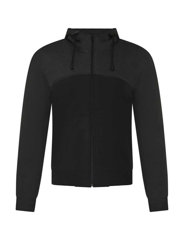 Hoodie Capuche Moto Kevlar Noir Zolki