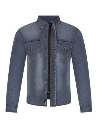 Chemise Moto Kevlar Bleu Zolki