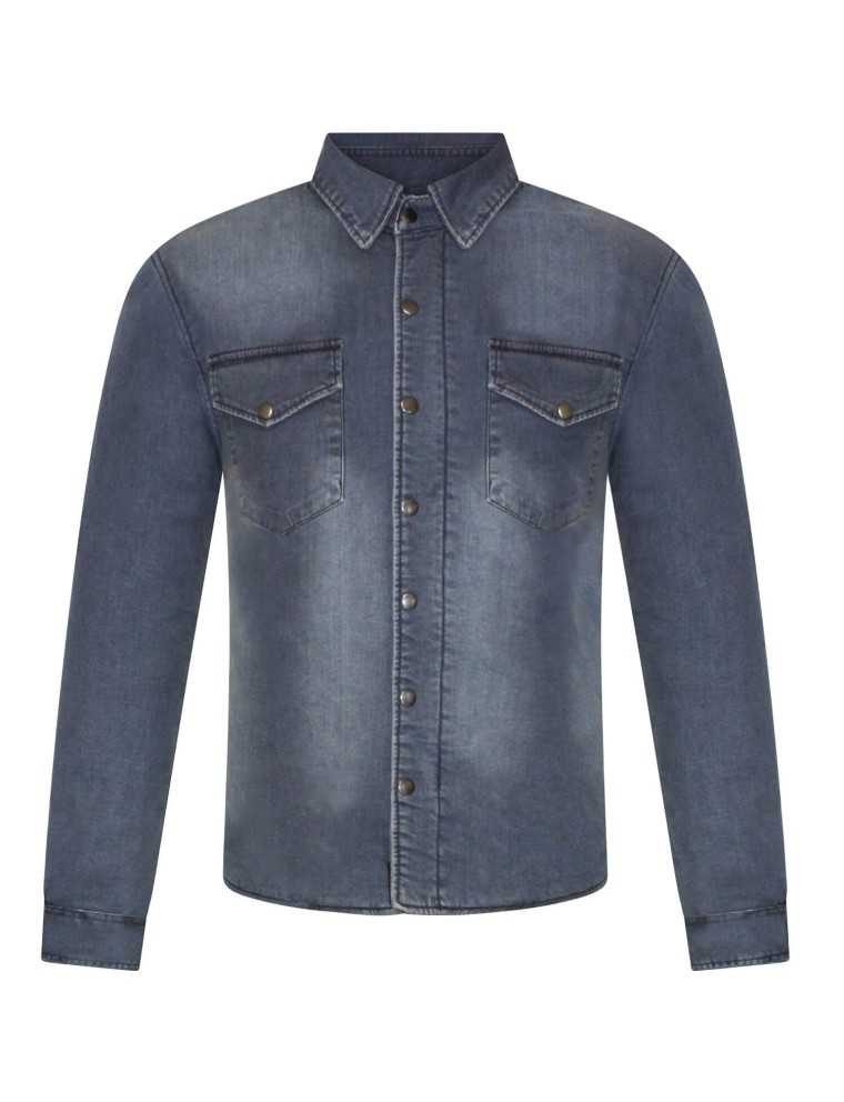Chemise Moto Kevlar Bleu Zolki