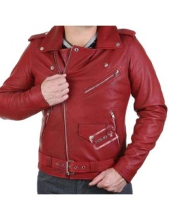 Veste Perfecto Rouge Homme Zolki