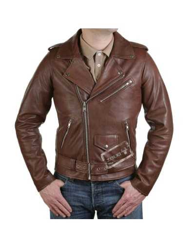 Perfecto Cuir Cognac Homme Zolki