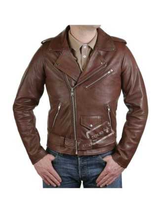 Perfecto Cuir Cognac Homme Zolki