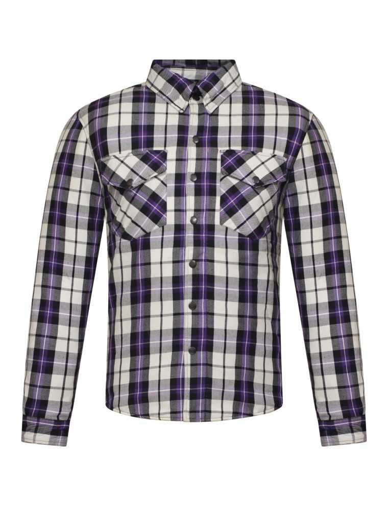 Veste Moto Tissu Violet Kevlar Zolki